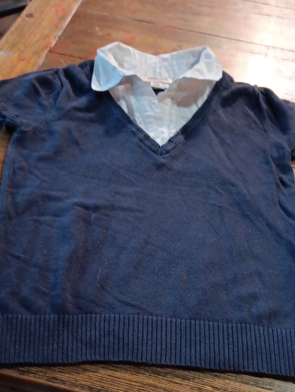 Cherokee Kids Navy V-Neck Sweater Top